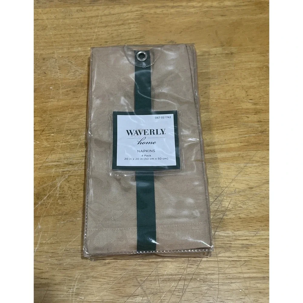 Waverly Home Cotton Table Napkins Four Sealed 20